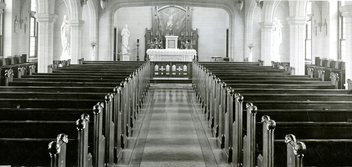 chapel interior before 1967