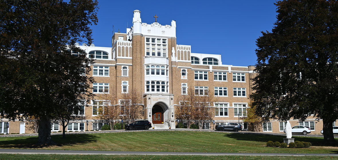 campus building on a sunny warm day
