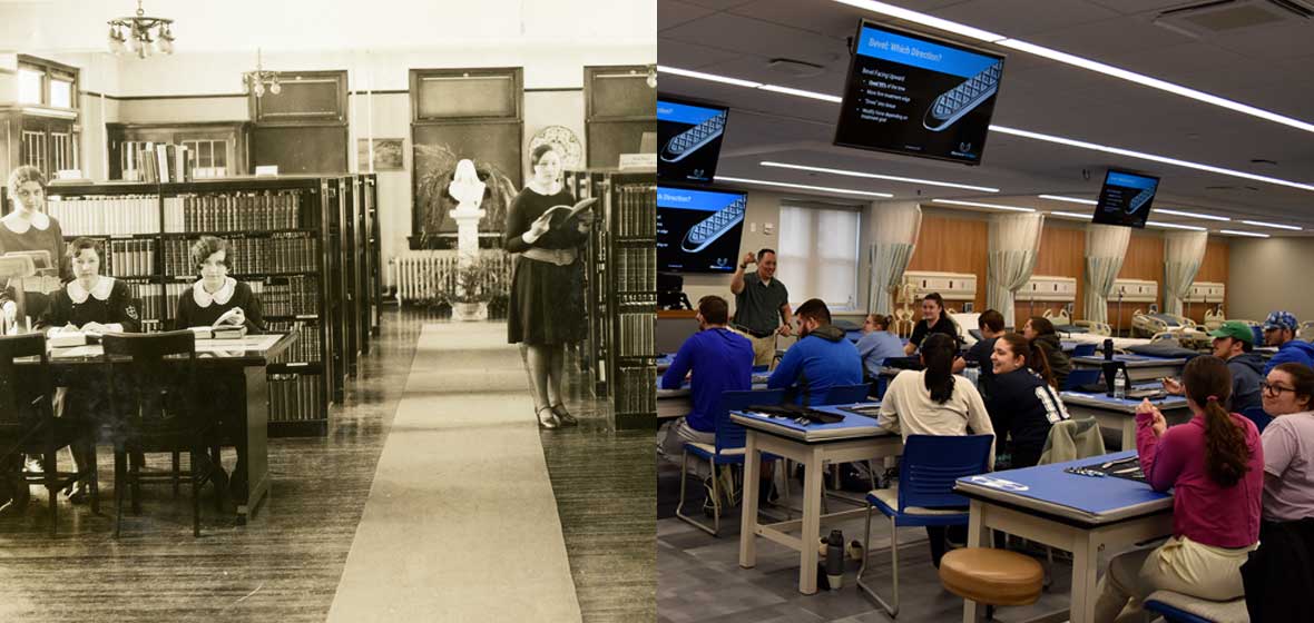 in the classroom then and now